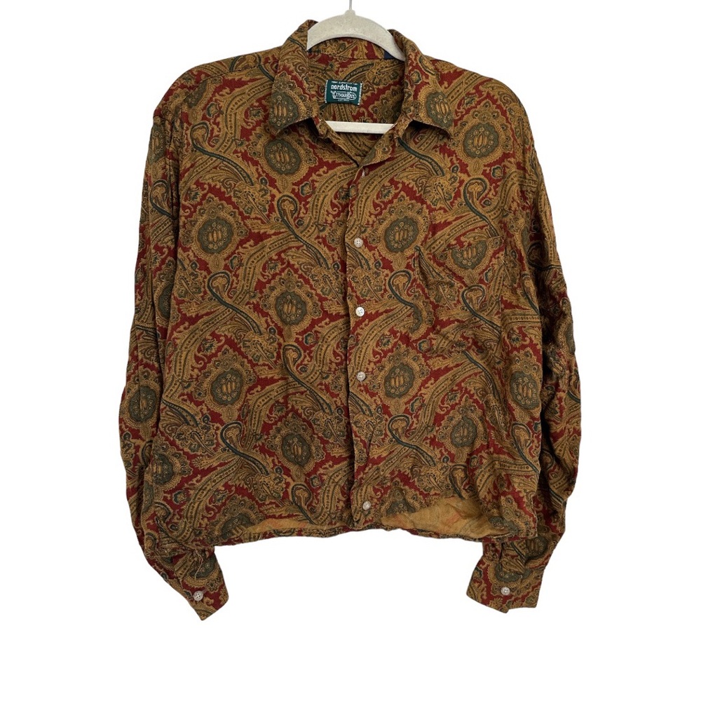 Nordstrom printed cropped long sleeve